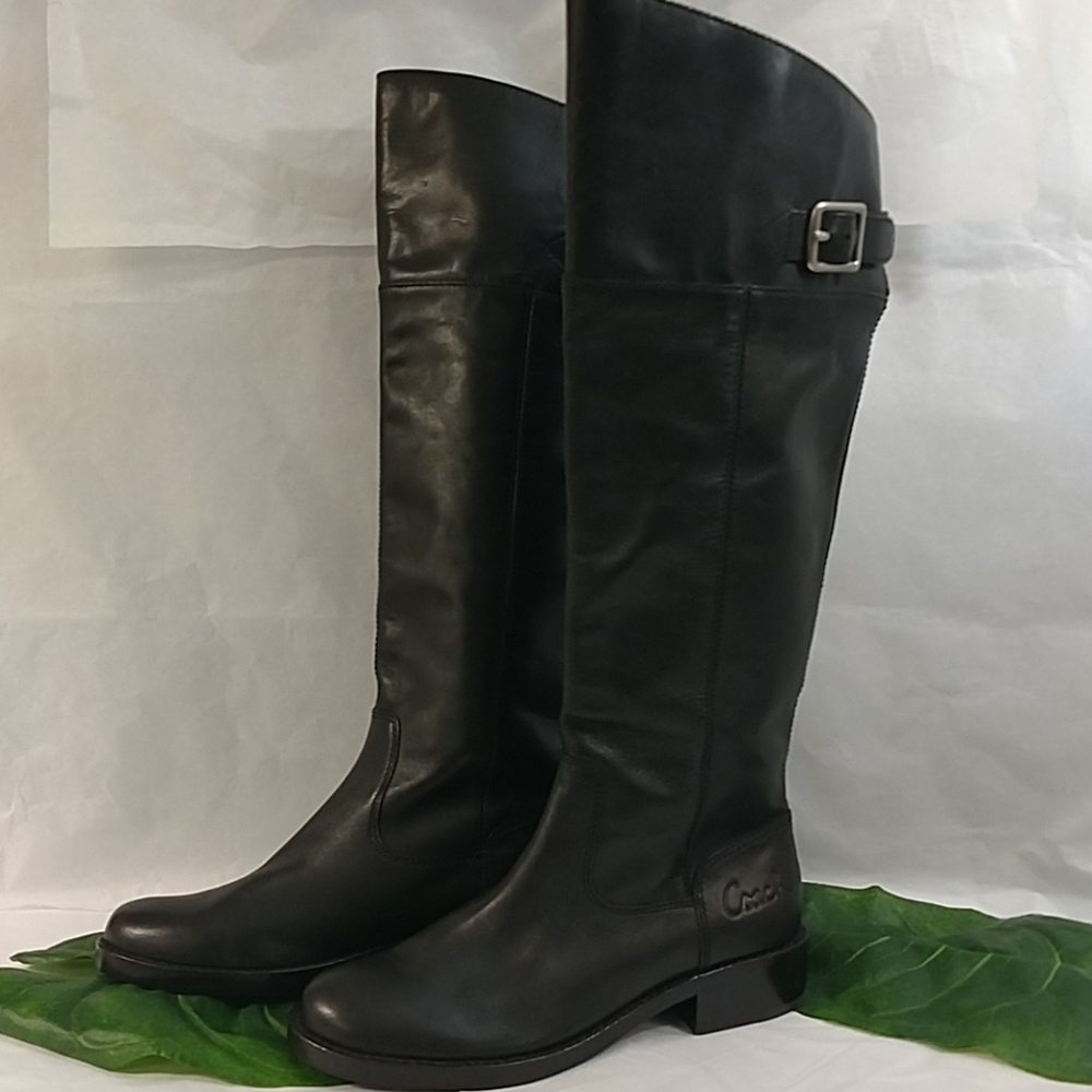 AUTHENTIC COACH TALL LEATHER BOOTS SZ